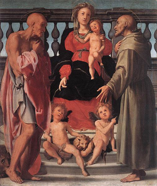 Jacopo Pontormo Madonna and Child with Two Saints